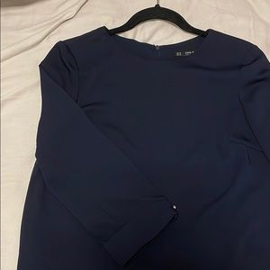 Zara navy blue dress